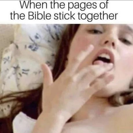 Licking fingers