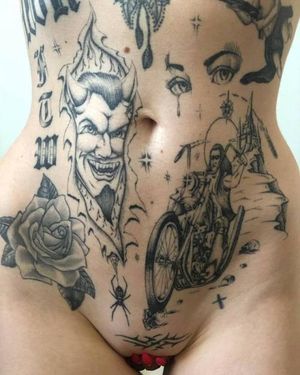 Sexy and tattooed