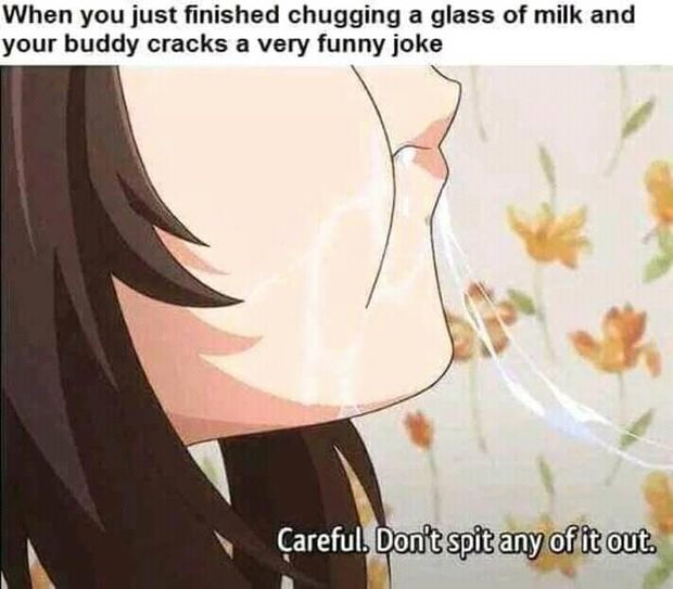 Keep the white cream in your mouth