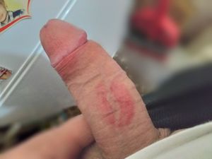 A kiss at my cock