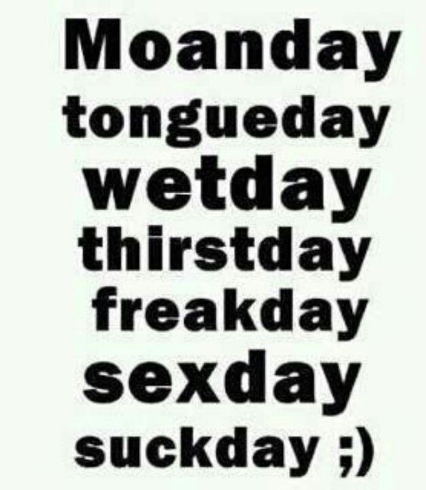 Days of the week