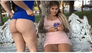 Tiff and friend get risky at park