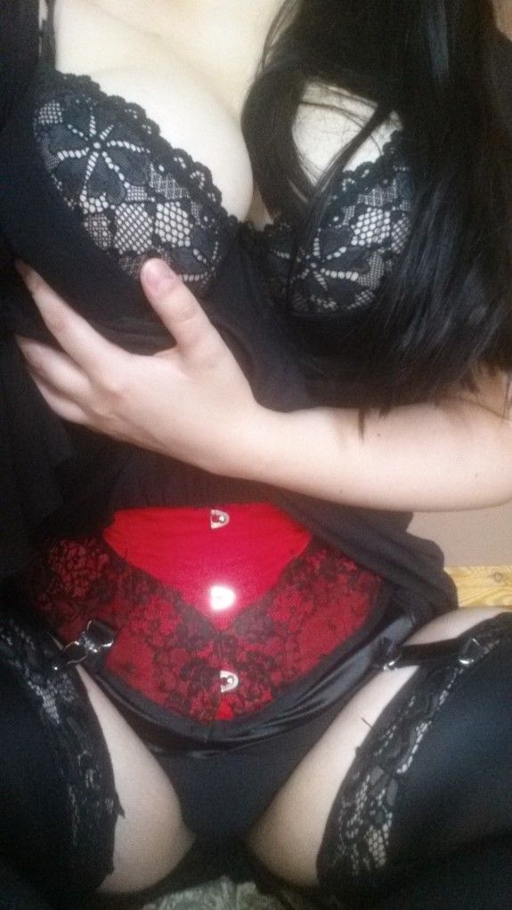 Bbw red corset