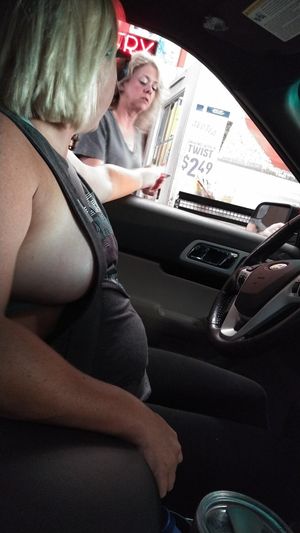 My sexy wife flashing