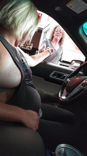 My sexy wife flashing