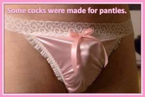 Some cocks were made for panties.