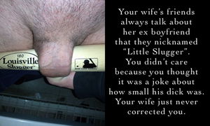 Your wife hides the fact that her ex had a huge dick
