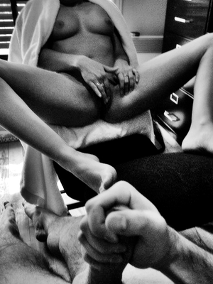 Watching you pleasing yourself