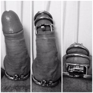 locked in chastity cage