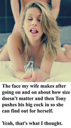 cuckold captions slutwife eating cum