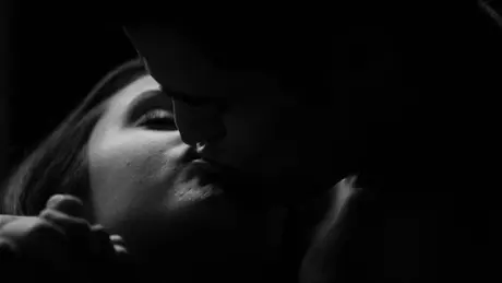 Romantic Couple Kissing
