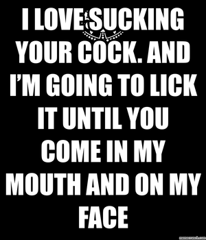 I love cock