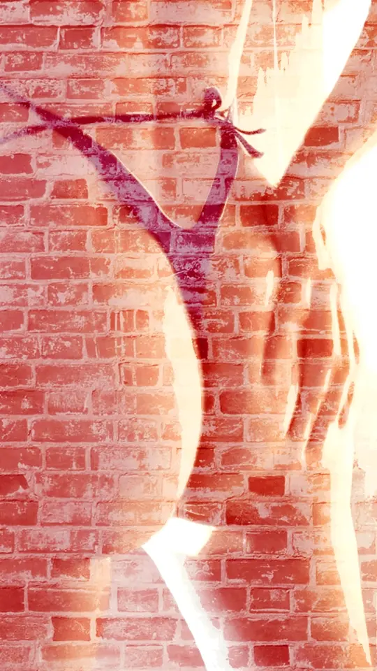 Ass on the wall