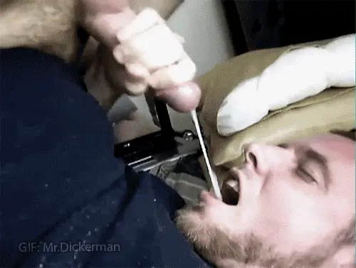 Giving himself a treat