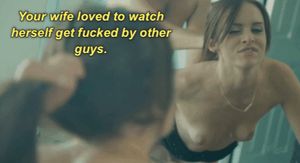 Watching herself get fucked