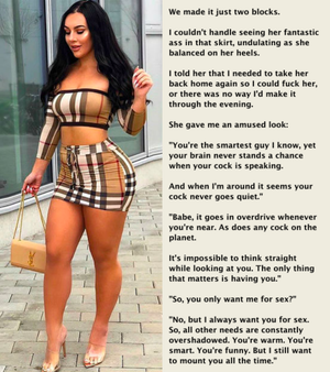 She turns me into a sex machine