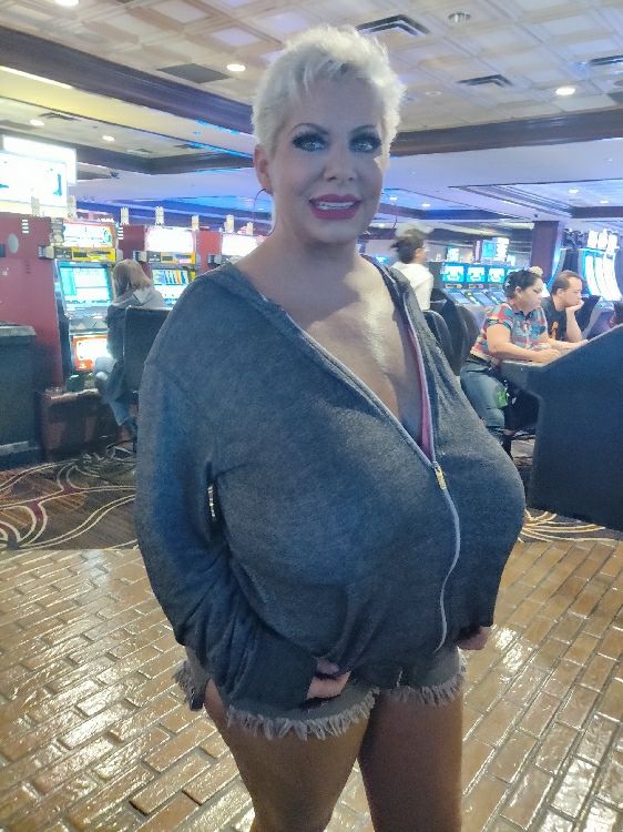 Claudia Marie giant saggy fake titties in Las Vegas