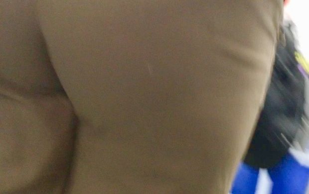 Working chick with Amazing ass & visible panty line