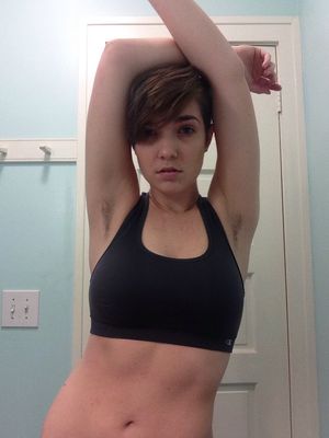 short hair armpits