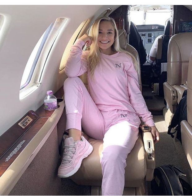 Hot blonde teen in pink