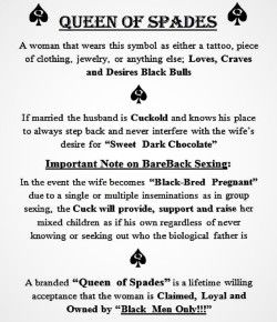 be white married . but black owned and impregnated