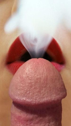 smoking blowjob