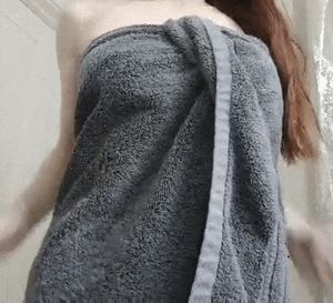 Towel falling