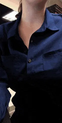 Big tits at work