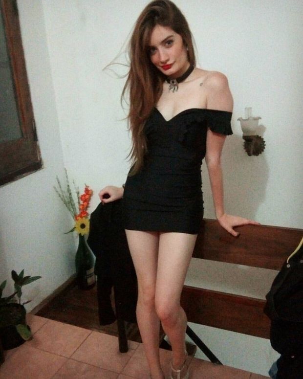 Hot mini dress to fuck on table