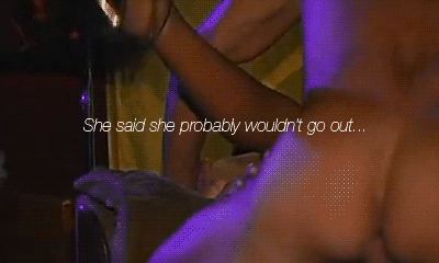 I stayed in and he..well he "stayed in" too
