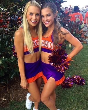 Beautiful Clemson Cheerleaders