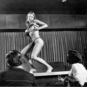 female-stripper on stage