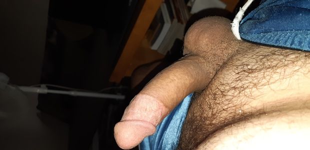 My half hard cock.