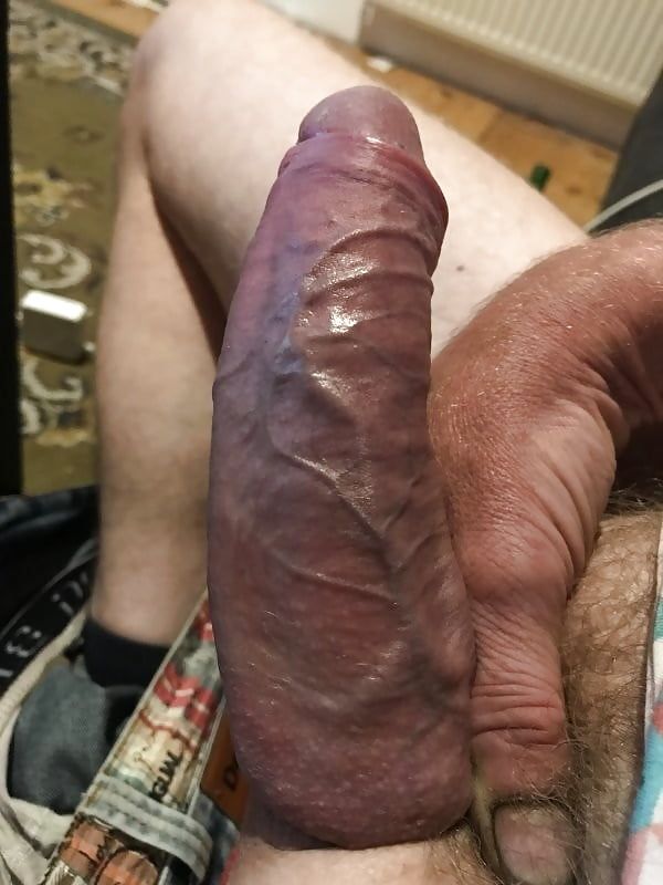 Uncut and veiny cock
