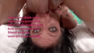 Trake's friend throatfucks his mom in front of him