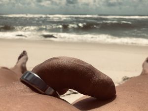 Cockring closeup on the beach