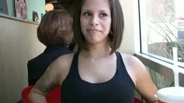 big tits public flash