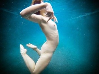Suspended in water