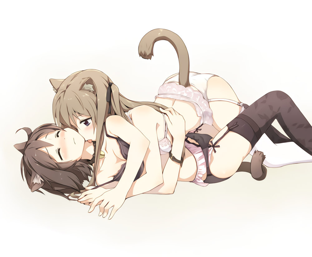 Licking themselves clean
