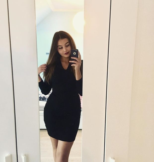 pretty in black dress