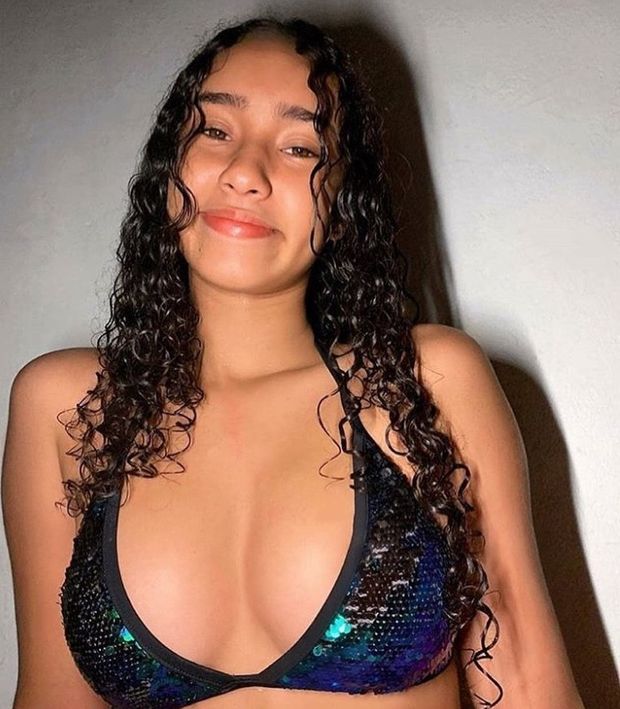 Latina teen with perky tits