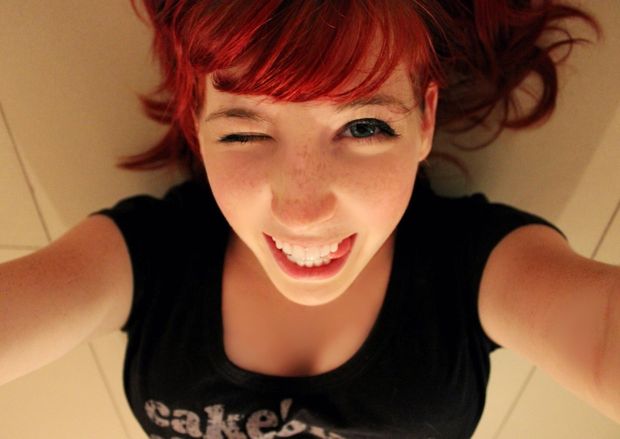 Glowing Redhead Wants to Play!