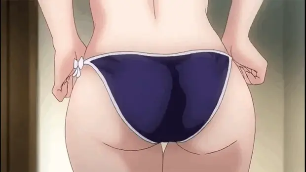 Nice Japanese woman’s ass in bikini bottom
