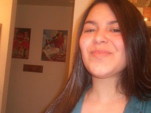 The smile of a cum filled mouth swallowing