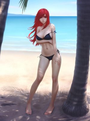erza scarlet (fairy tail) drawn by gohpot