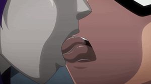 Raven and Robin tongue play