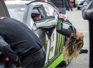 Before every race she gets throat fucked by the pit crew