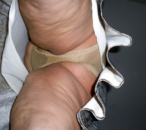 60yo Granny upskirted