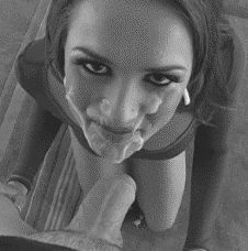 Cum facial with wink