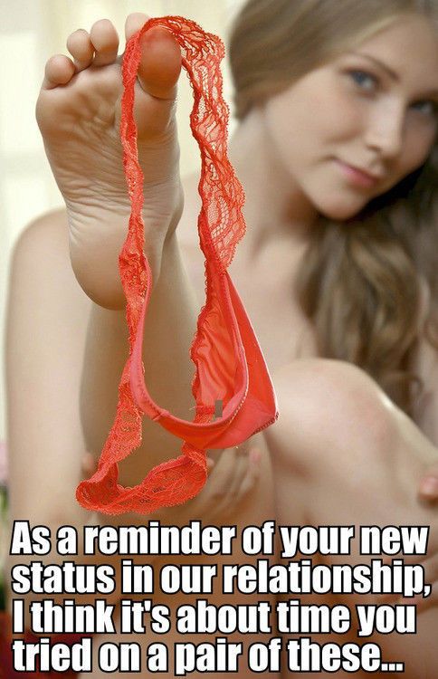 Panty wearing cuckold sissy